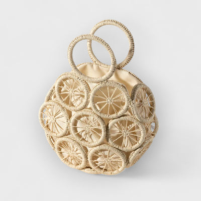 Sunshine Woven Straw Handle Bag