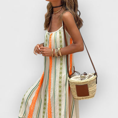 Women'S Casual New Bohemian Printed Sling Loose Dress