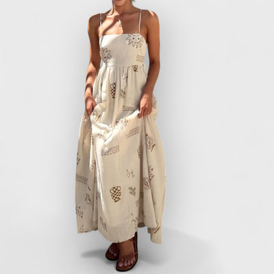 Chill Vibes Open-Back Spaghetti Strap Maxi Dress