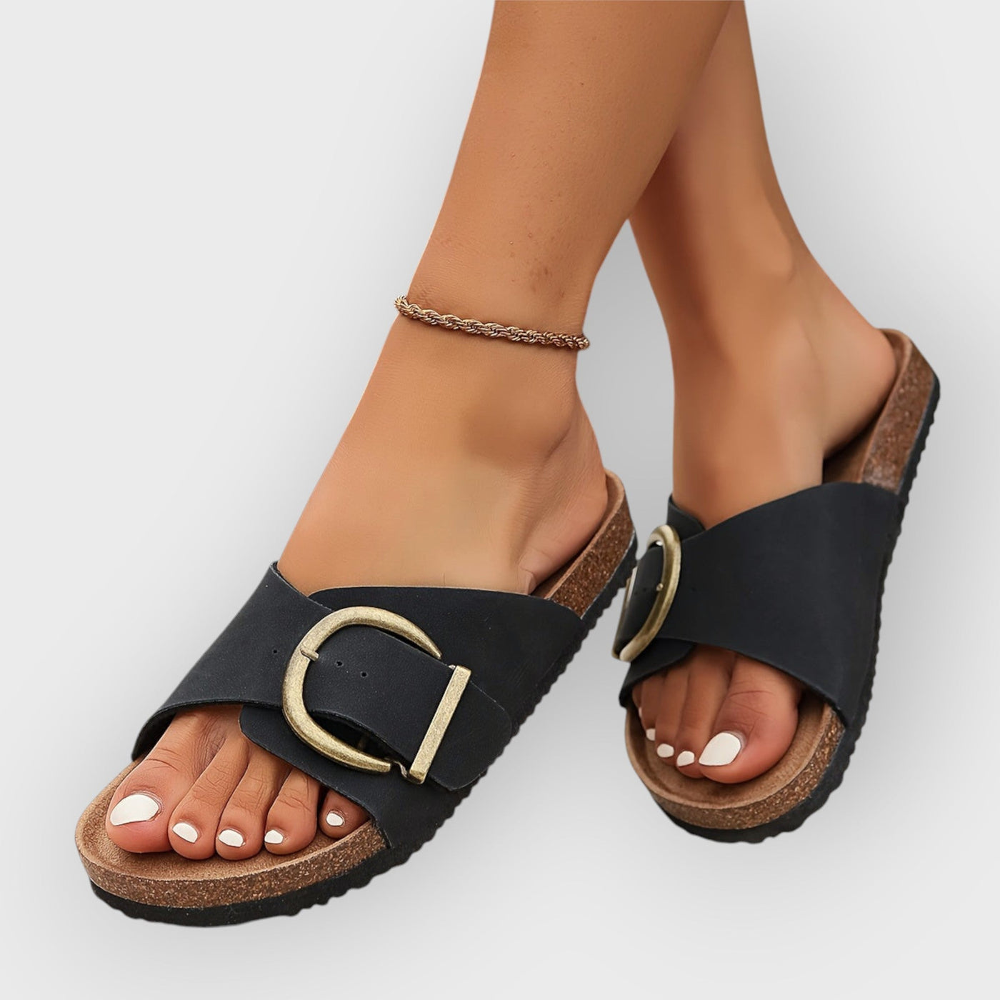 Eden Women's Cork Slide Sandals