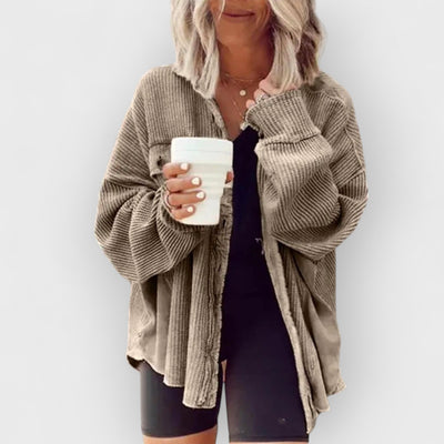 Corduroy Button Jacket Up Top