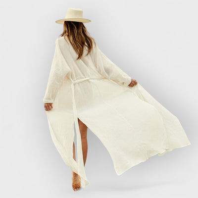 Barefoot Dreams: Beach Sun Protection Cover-Up In Pearl