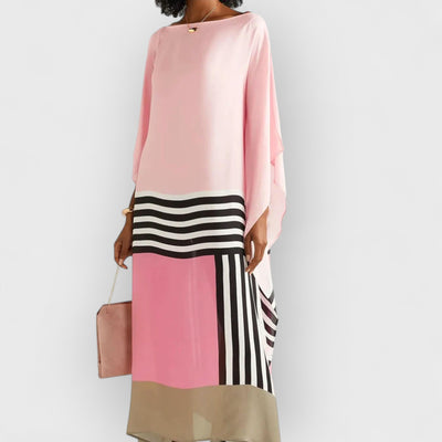 Pink Candy Stripe Kaftan