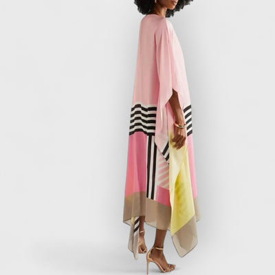 Pink Candy Stripe Kaftan