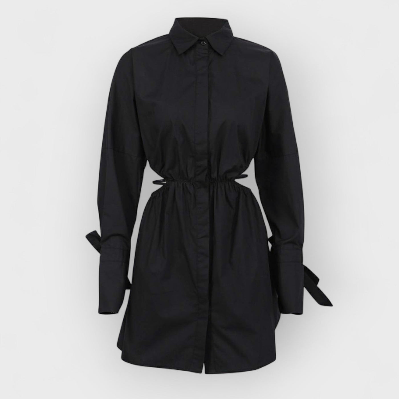 Waist Strap Detail Dropped Shoulder Dress