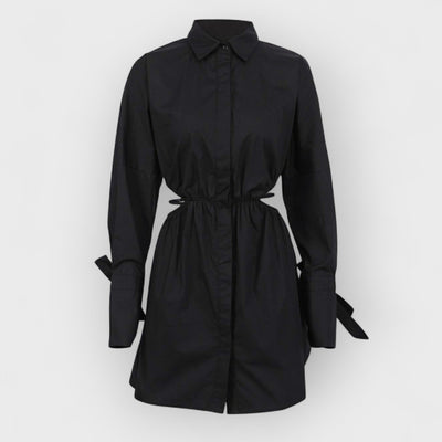Waist Strap Detail Dropped Shoulder Dress