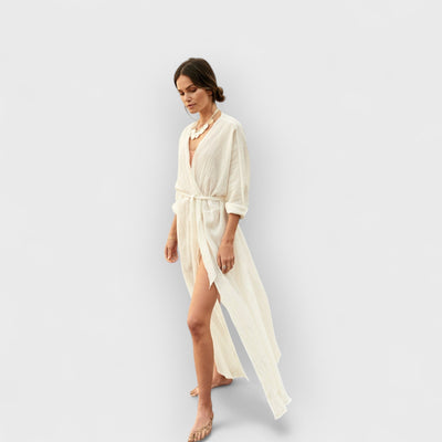 Barefoot Dreams: Beach Sun Protection Cover-Up In Pearl