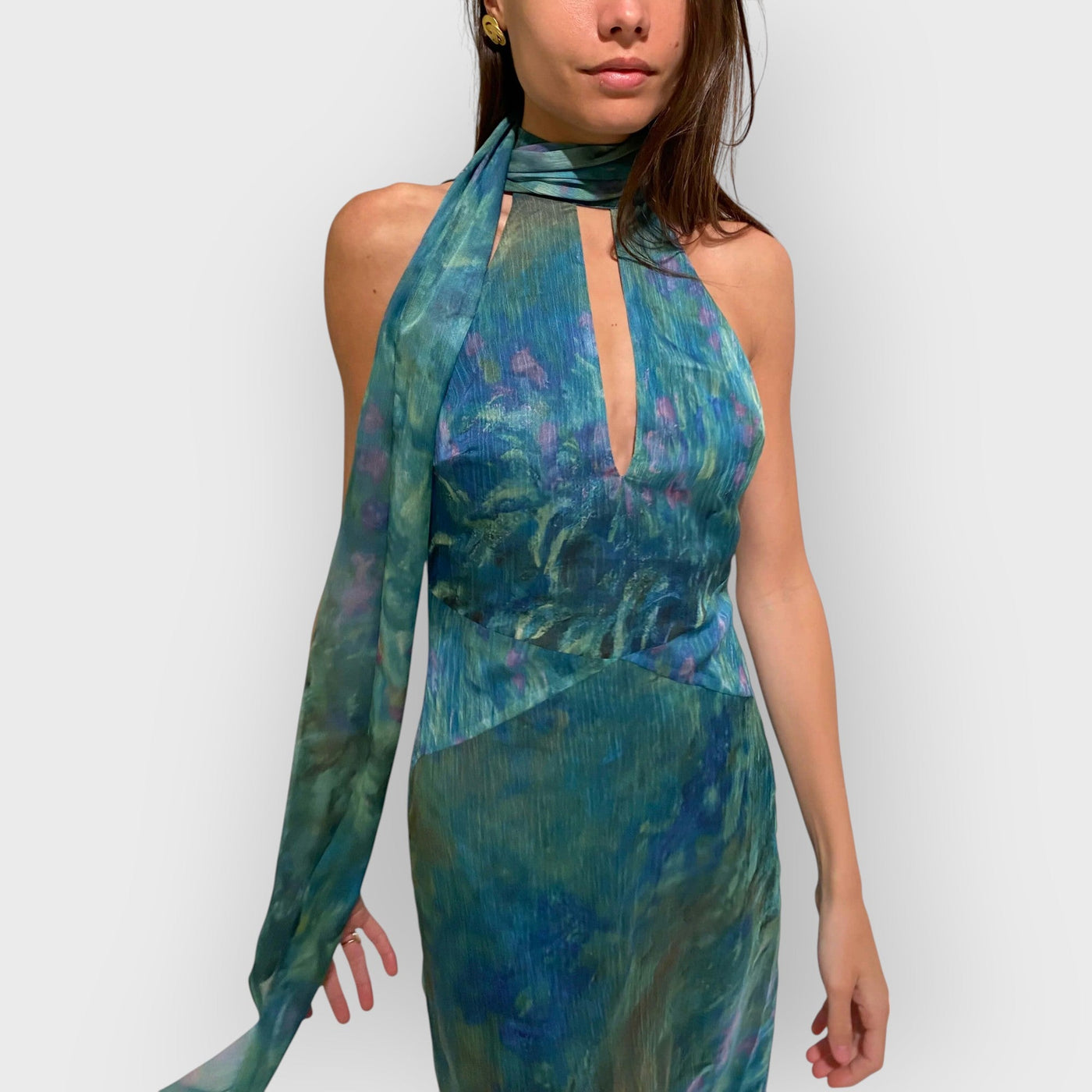 Monet maxi Dress - Irises
