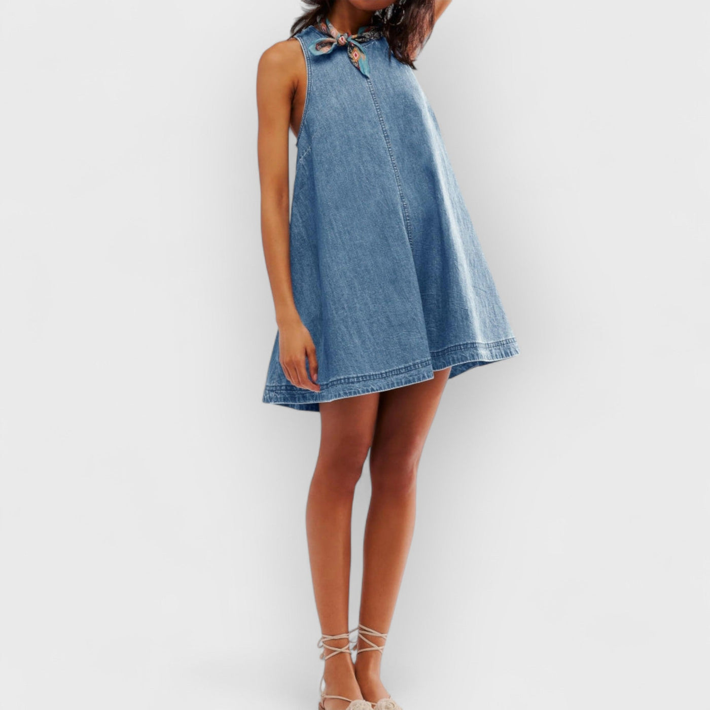 Sunset Stroll Denim Mini Dress