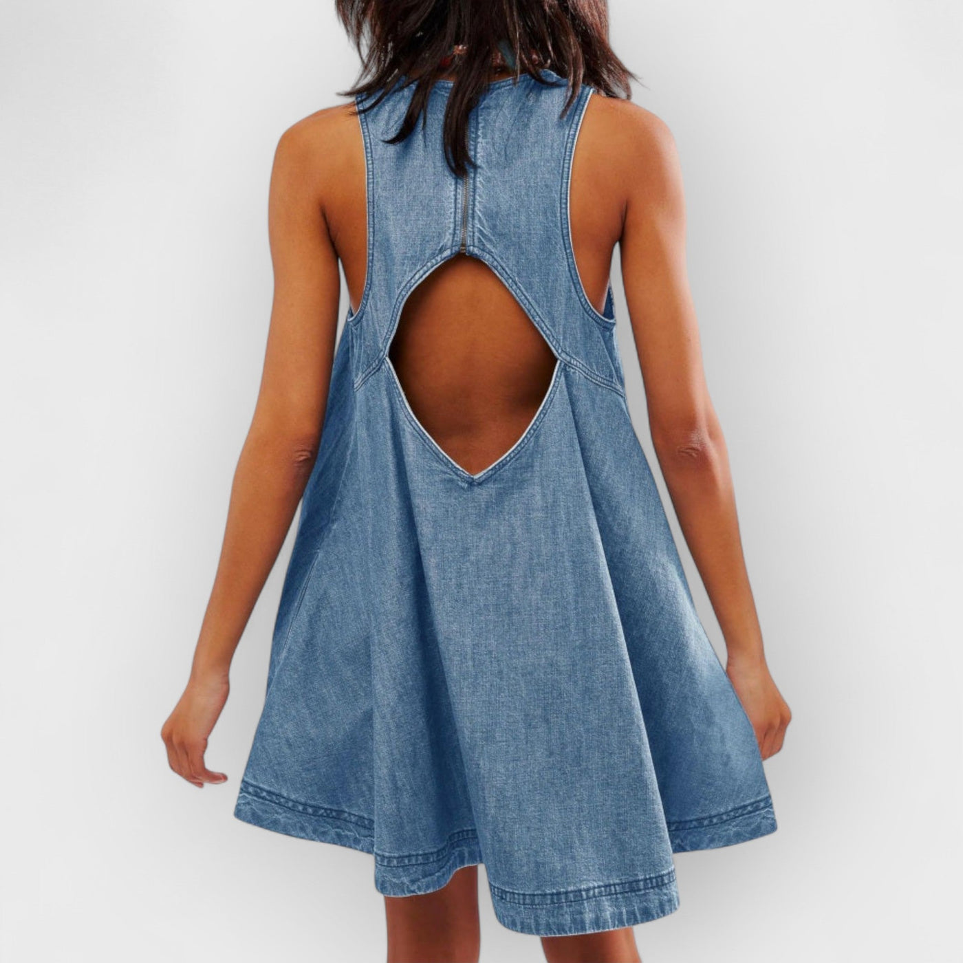 Sunset Stroll Denim Mini Dress
