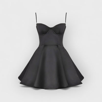 Black Tulle Mini Dress