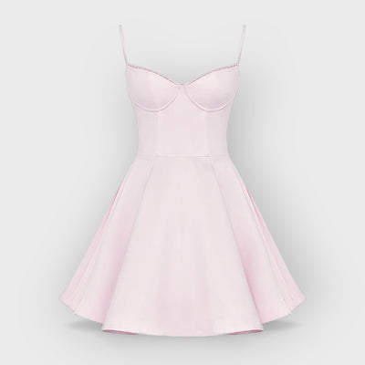 Ballerina Pink Tulle Mini Dress