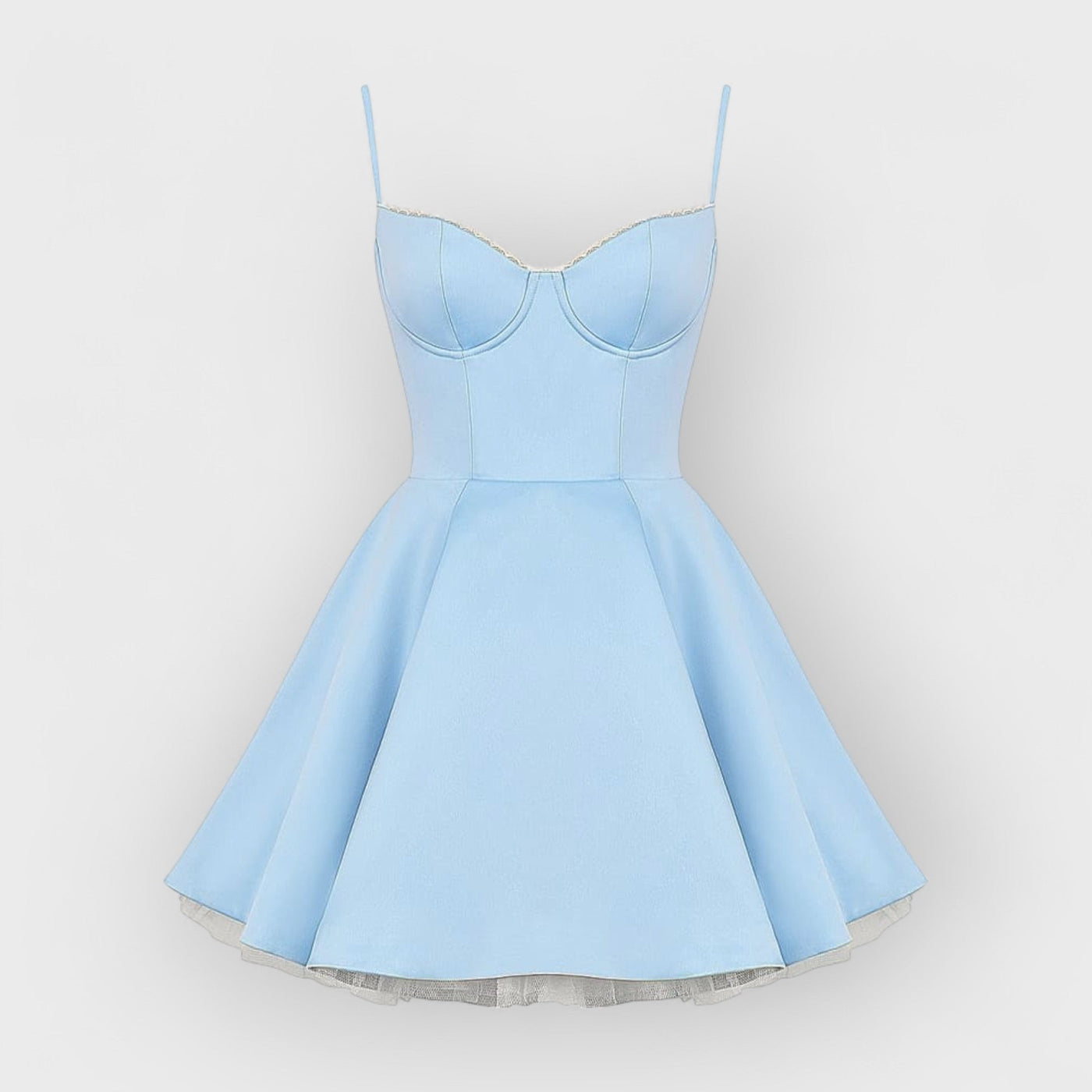 Cinderella Blue Tulle Mini Dress