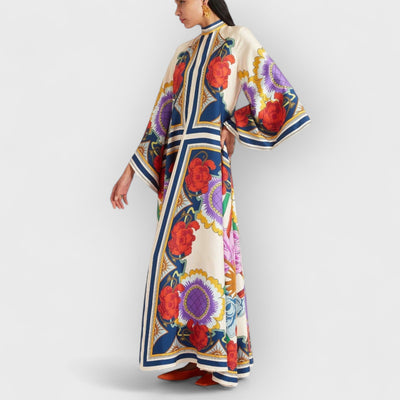 Magnifico Printed Maxi Dress - Rust