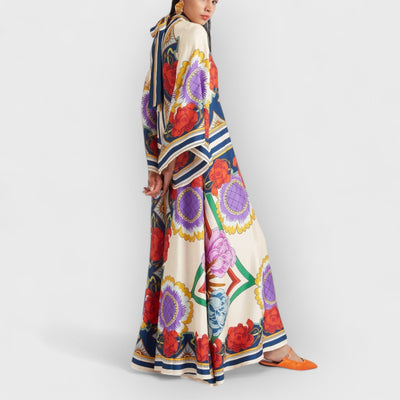 Magnifico Printed Maxi Dress - Rust