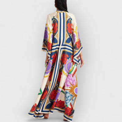 Magnifico Printed Maxi Dress - Rust