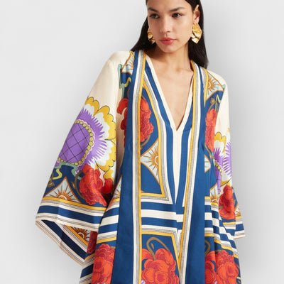 Magnifico Printed Maxi Dress - Rust