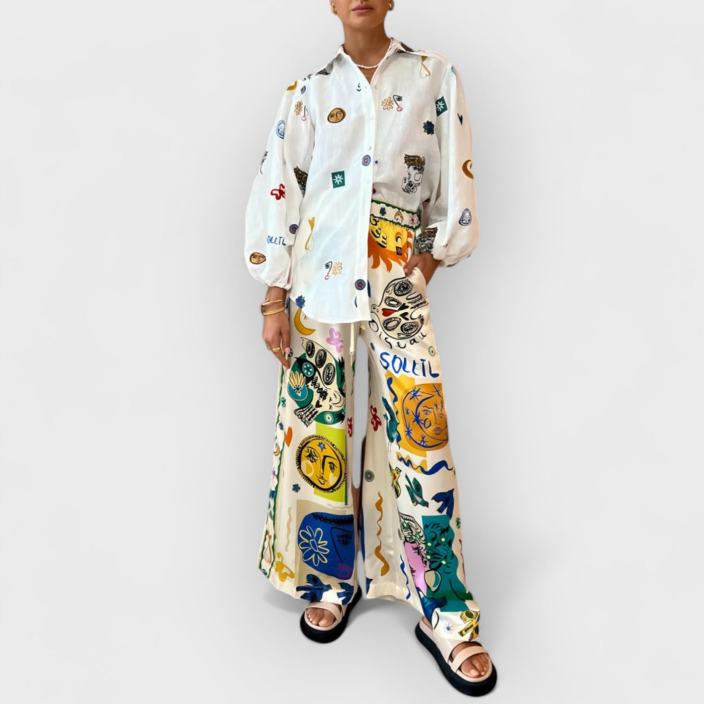 Personalized Graffiti Lantern Sleeve Shirt