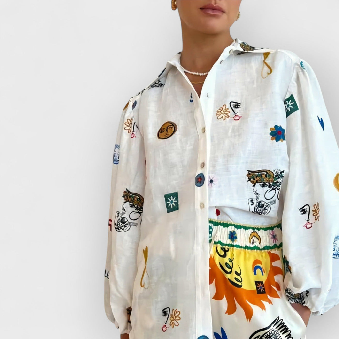 Personalized Graffiti Lantern Sleeve Shirt