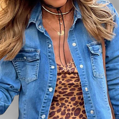 Casual Lapel Denim Jacket