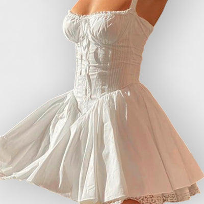 Lace A-Hem Mini Dress