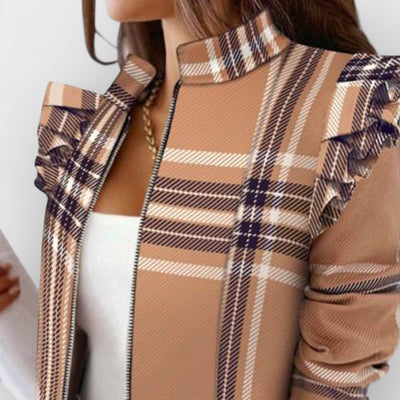 Plaid Casual Small Blazer