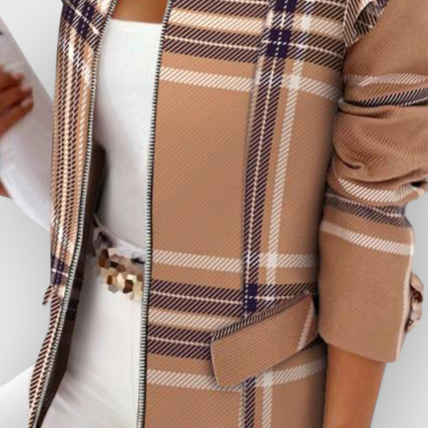 Plaid Casual Small Blazer