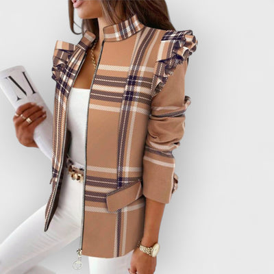 Plaid Casual Small Blazer