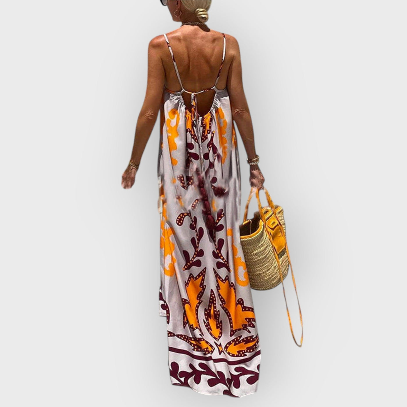 Ethnic Printed Loose Cami Dress