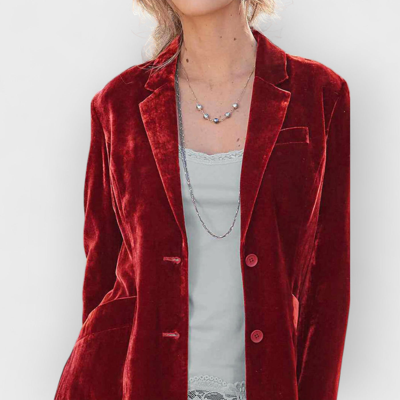 Velvet Solid Color Fashion Casual Suit Jacket