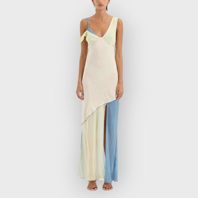 Thames Splice Midi Dress
