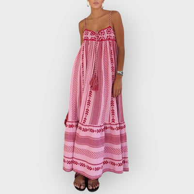 Ethnic Style  Knitted Slip Maxi Dress