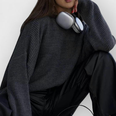 Classic Solid Color Round Neck Sweater