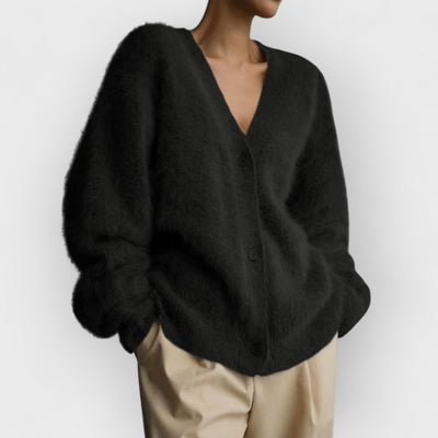 Vegan Knit Long Sleeve Cardigan