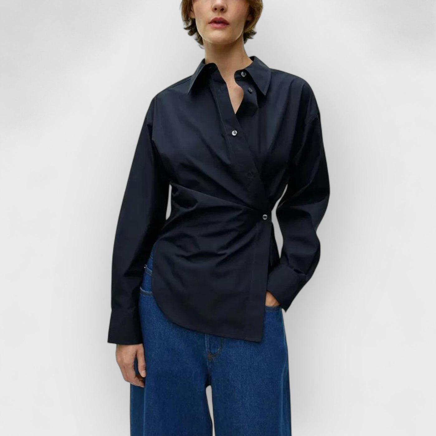 Asymmetric Wrap Shirt