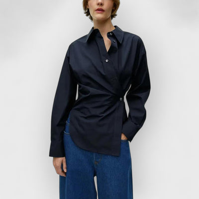 Asymmetric Wrap Shirt