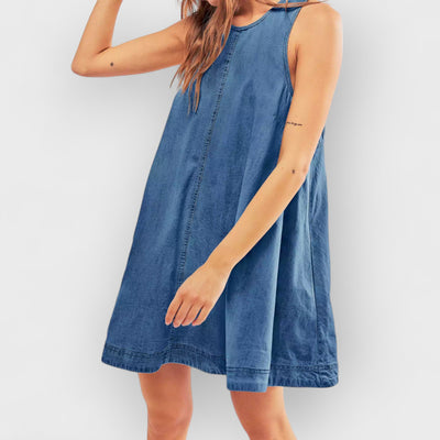 Sunset Stroll Denim Mini Dress