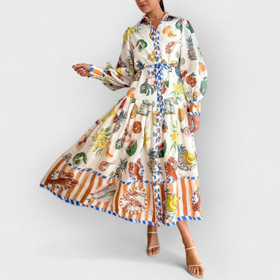 Theo Shirtdress In Multi