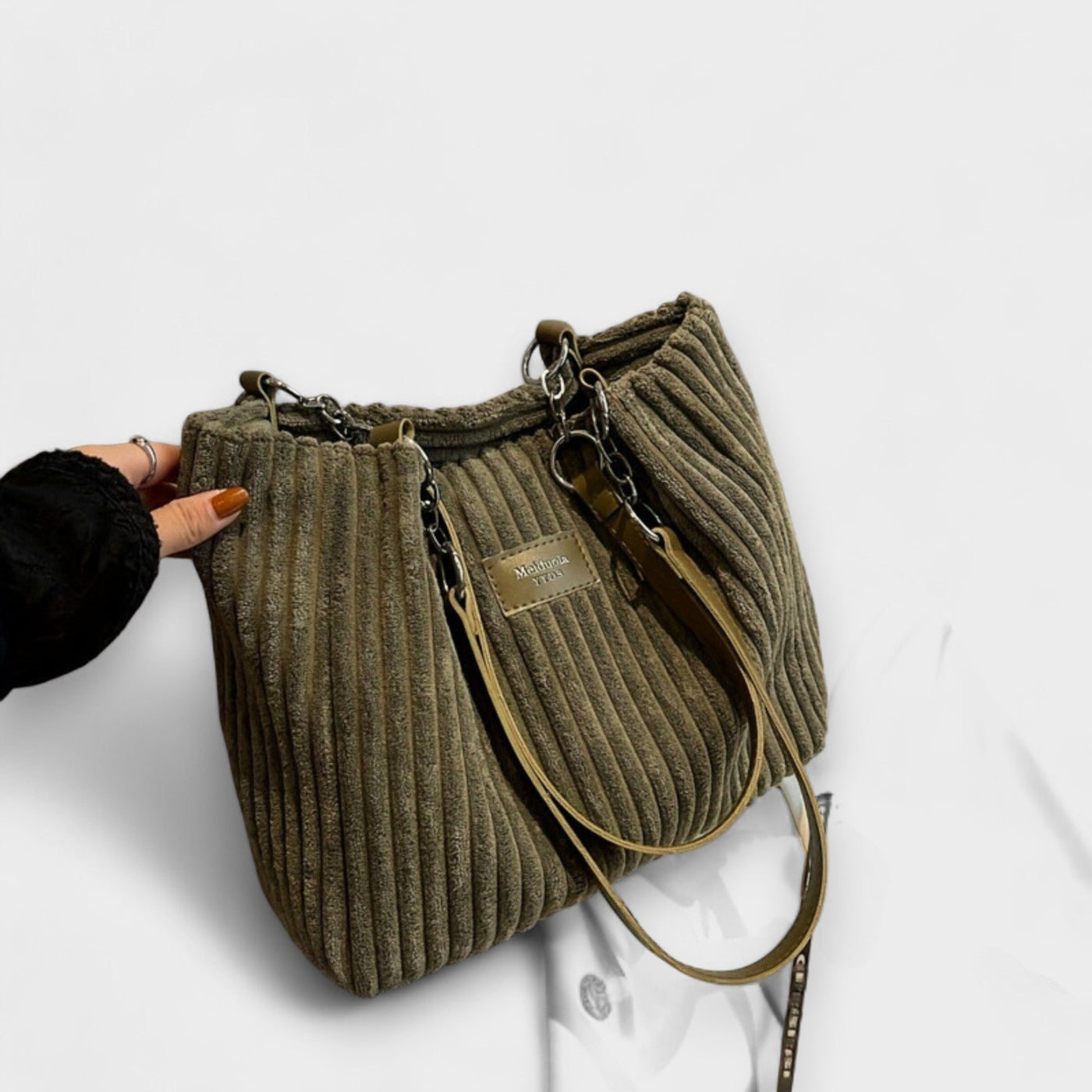 Mira Corduroy Shoulder Bag for Everyday Elegance