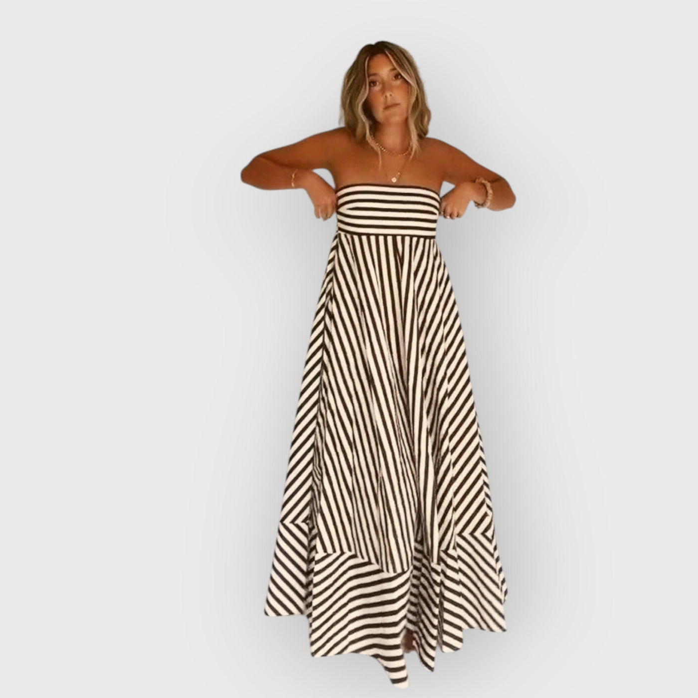 Nocturnal Charm Ruched Maxi Dress