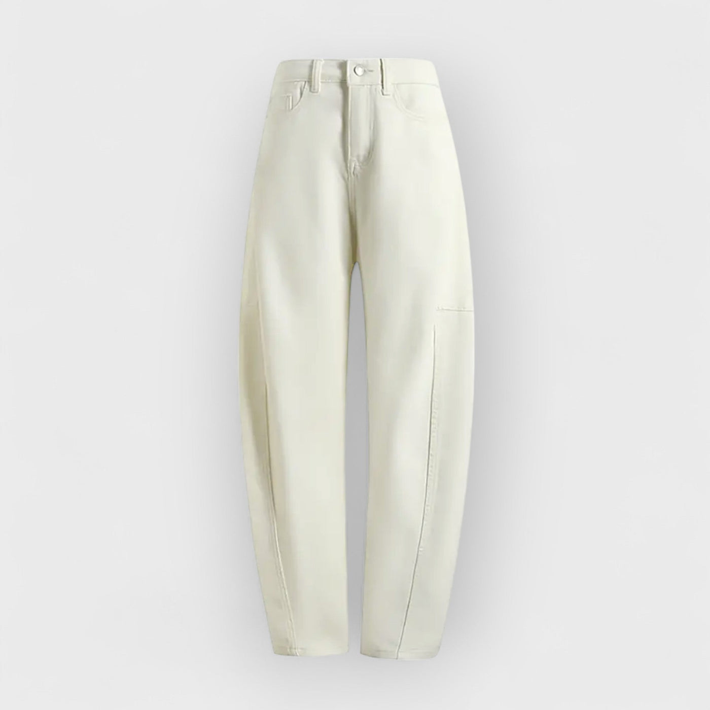 Trendy Loose Arc-Cut Denim Pants