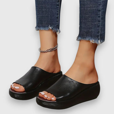 Amelie - Soft Faux Leather Sandal