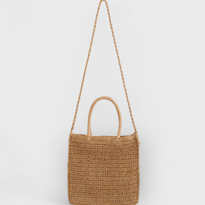 Colored Flower Woven Straw Bag
