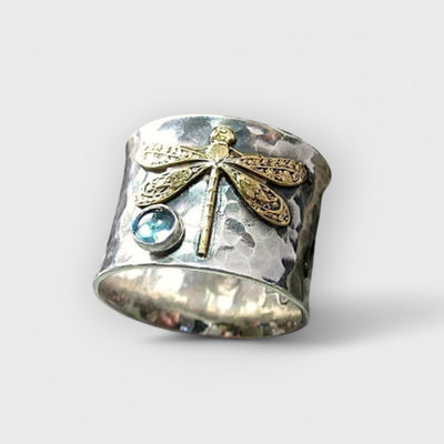Aquamarine Insect Ring
