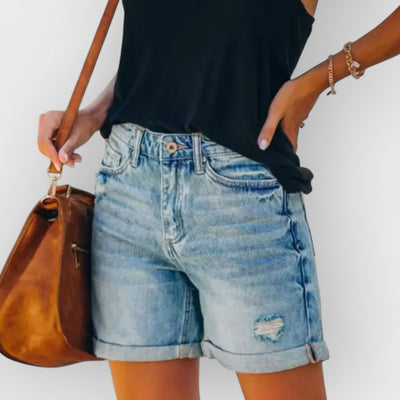 New Stylish Distressed Denim Shorts