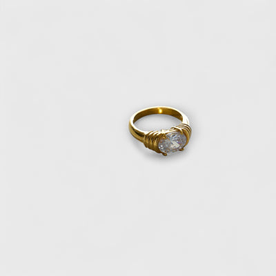18k Gold Plated The Only Girl Ring Gold