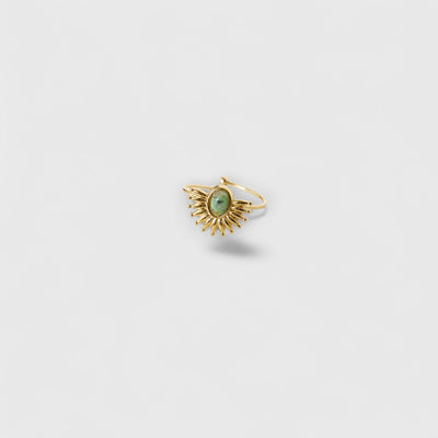 18k Gold Plated Glaring Sun Ring Gold