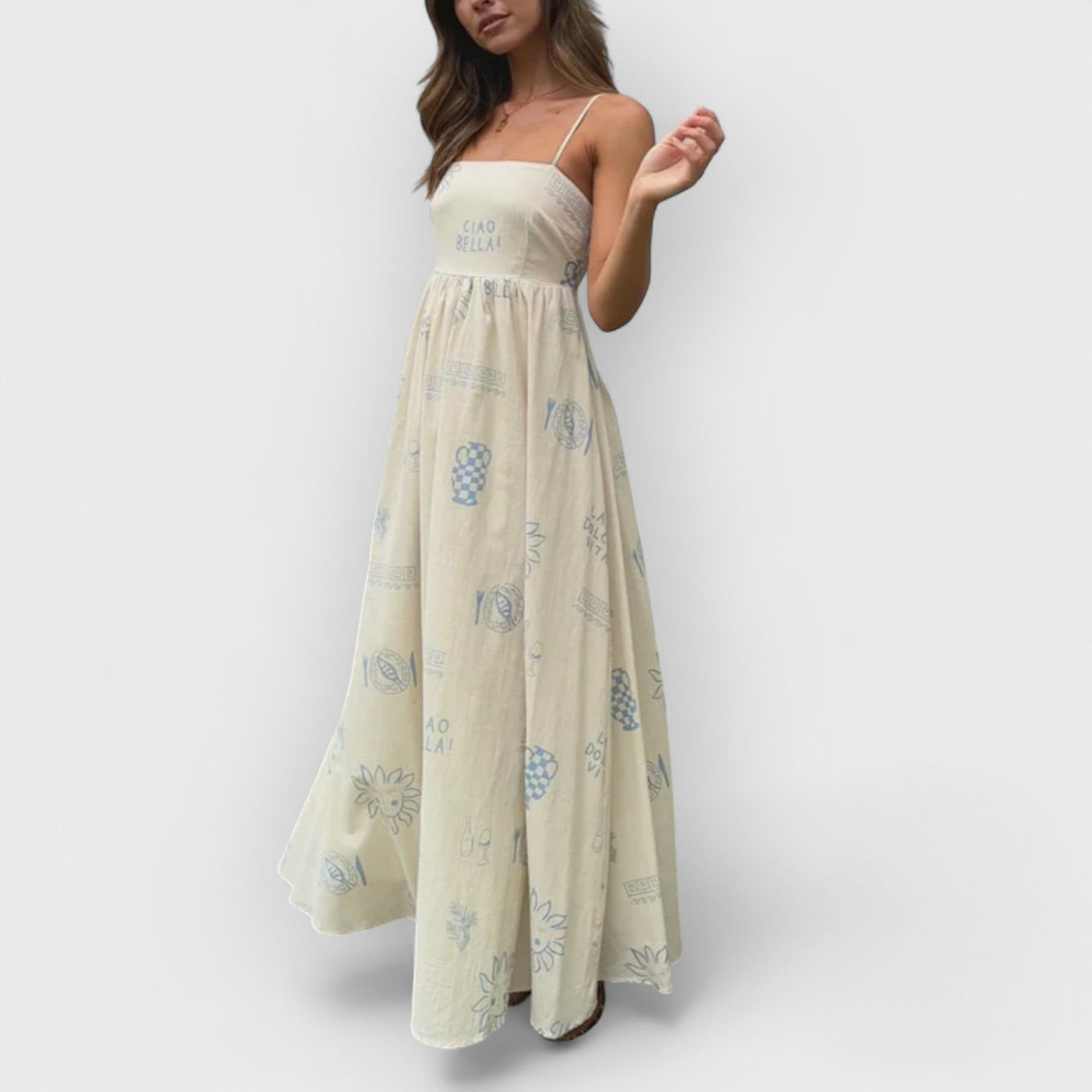 Chill Vibes Open-Back Spaghetti Strap Maxi Dress
