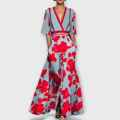 Elise - Elegant Floral Shift Dress