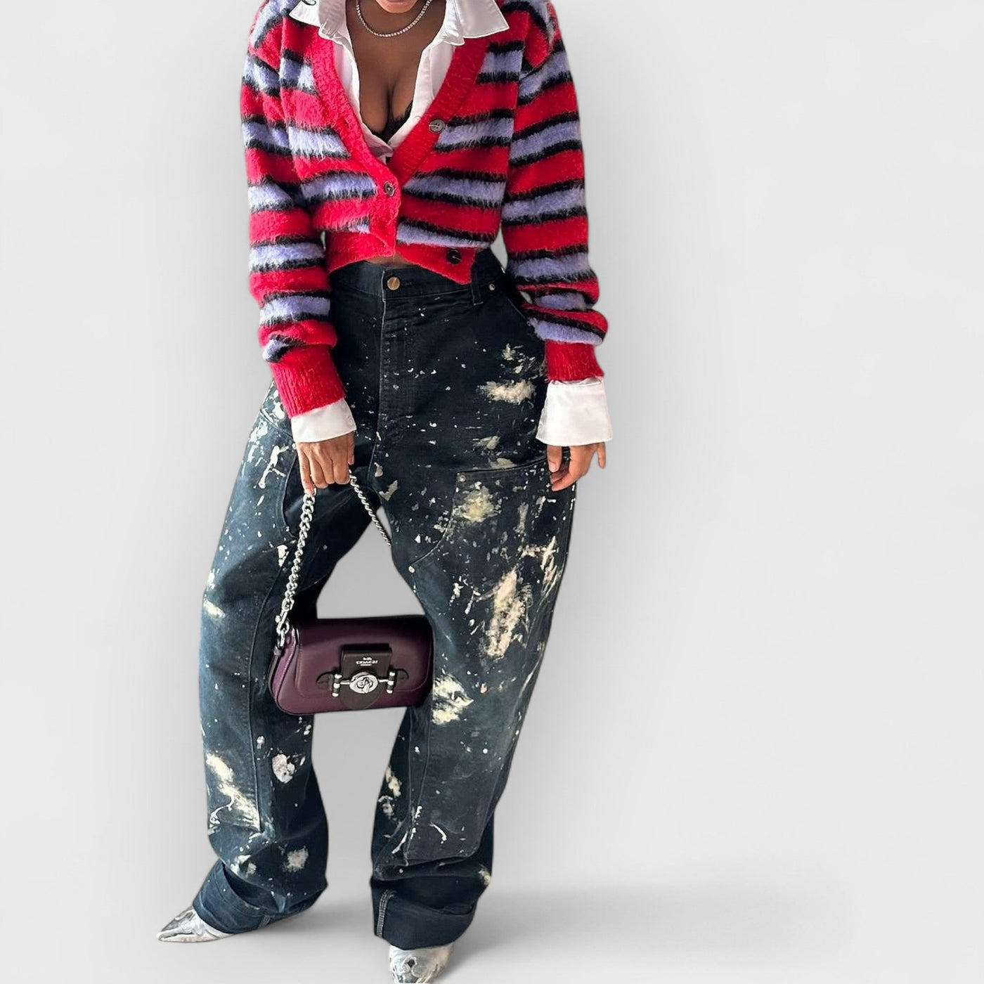 Splash Art Work Jeans